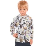 Cats, All, Collage, Cat Kids  Hooded Pullover