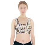 Cats, All, Collage, Cat Sports Bra With Pocket