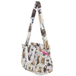 Cats, All, Collage, Cat Rope Handles Shoulder Strap Bag