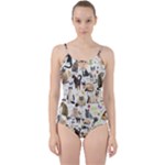 Cats, All, Collage, Cat Cut Out Top Tankini Set