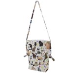 Cats, All, Collage, Cat Folding Shoulder Bag