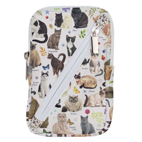 Cats, All, Collage, Cat Belt Pouch Bag (Large) from ArtsNow.com