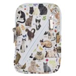 Cats, All, Collage, Cat Belt Pouch Bag (Large)