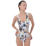 Cats, All, Collage, Cat Side Cut Out Swimsuit