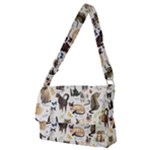 Cats, All, Collage, Cat Full Print Messenger Bag (M)