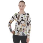 Cats, All, Collage, Cat Women s Pique Long Sleeve T-Shirt