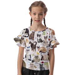 Kids  Cut Out Flutter Sleeves 