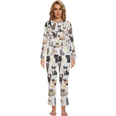 Womens  Long Sleeve Lightweight Pajamas Set 