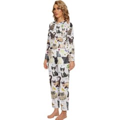 Womens  Long Sleeve Lightweight Pajamas Set 