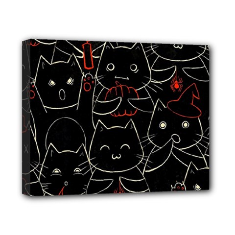 Catty Canvas 10  x 8  (Stretched) from ArtsNow.com