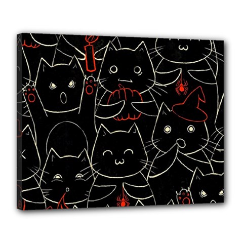 Catty Canvas 20  x 16  (Stretched) from ArtsNow.com