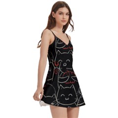 Body Wrap Sleeveless V-Neck Mini Dress 