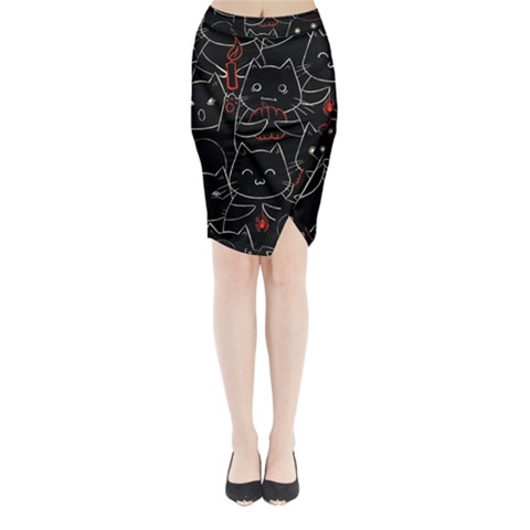 Catty Midi Wrap Pencil Skirt from ArtsNow.com