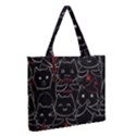 Zipper Medium Tote Bag Front