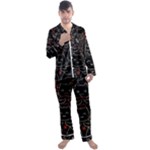 Catty Men s Long Sleeve Satin Pajamas Set