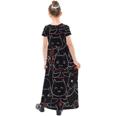 Kids  Short Sleeve Maxi Dress 