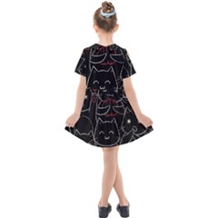 Kids  Short Sleeve Shirt Dress 