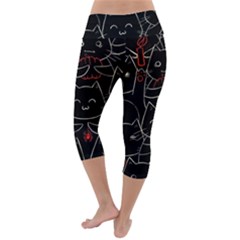 Lightweight Velour Capri Yoga Leggings 