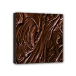 Chocolate Texture, Dark Chocolate Background Mini Canvas 4  x 4  (Stretched)