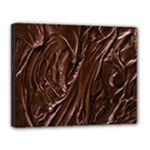 Chocolate Texture, Dark Chocolate Background Canvas 14  x 11  (Stretched)