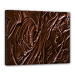 Chocolate Texture, Dark Chocolate Background Canvas 20  x 16  (Stretched)