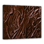 Chocolate Texture, Dark Chocolate Background Canvas 24  x 20  (Stretched)