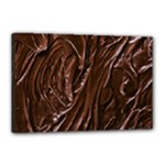 Chocolate Texture, Dark Chocolate Background Canvas 18  x 12  (Stretched)