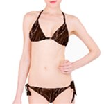 Chocolate Texture, Dark Chocolate Background Classic Bikini Set