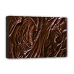 Chocolate Texture, Dark Chocolate Background Deluxe Canvas 18  x 12  (Stretched)