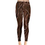 Chocolate Texture, Dark Chocolate Background Everyday Leggings 