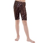 Chocolate Texture, Dark Chocolate Background Kids  Mid Length Swim Shorts