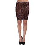 Chocolate Texture, Dark Chocolate Background Bodycon Skirt