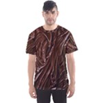 Chocolate Texture, Dark Chocolate Background Men s Sport Mesh T-Shirt