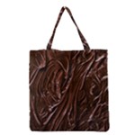 Chocolate Texture, Dark Chocolate Background Grocery Tote Bag