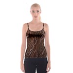 Chocolate Texture, Dark Chocolate Background Spaghetti Strap Top