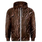 Chocolate Texture, Dark Chocolate Background Men s Zipper Hoodie