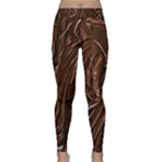 Chocolate Texture, Dark Chocolate Background Classic Yoga Leggings