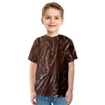 Chocolate Texture, Dark Chocolate Background Kids  Sport Mesh T-Shirt