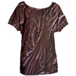 Chocolate Texture, Dark Chocolate Background Women s Oversized T-Shirt