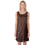 Chocolate Texture, Dark Chocolate Background Sleeveless Satin Nightdress