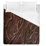 Chocolate Texture, Dark Chocolate Background Duvet Cover (Queen Size)