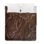 Chocolate Texture, Dark Chocolate Background Duvet Cover Double Side (Full/ Double Size)