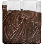 Chocolate Texture, Dark Chocolate Background Duvet Cover Double Side (King Size)