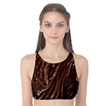 Chocolate Texture, Dark Chocolate Background Tank Bikini Top