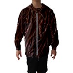 Chocolate Texture, Dark Chocolate Background Kids  Hooded Windbreaker