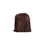 Chocolate Texture, Dark Chocolate Background Drawstring Pouch (XS)