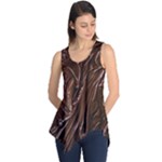 Chocolate Texture, Dark Chocolate Background Sleeveless Tunic