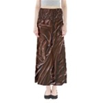 Chocolate Texture, Dark Chocolate Background Full Length Maxi Skirt