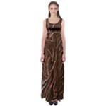 Chocolate Texture, Dark Chocolate Background Empire Waist Maxi Dress