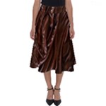 Chocolate Texture, Dark Chocolate Background Perfect Length Midi Skirt